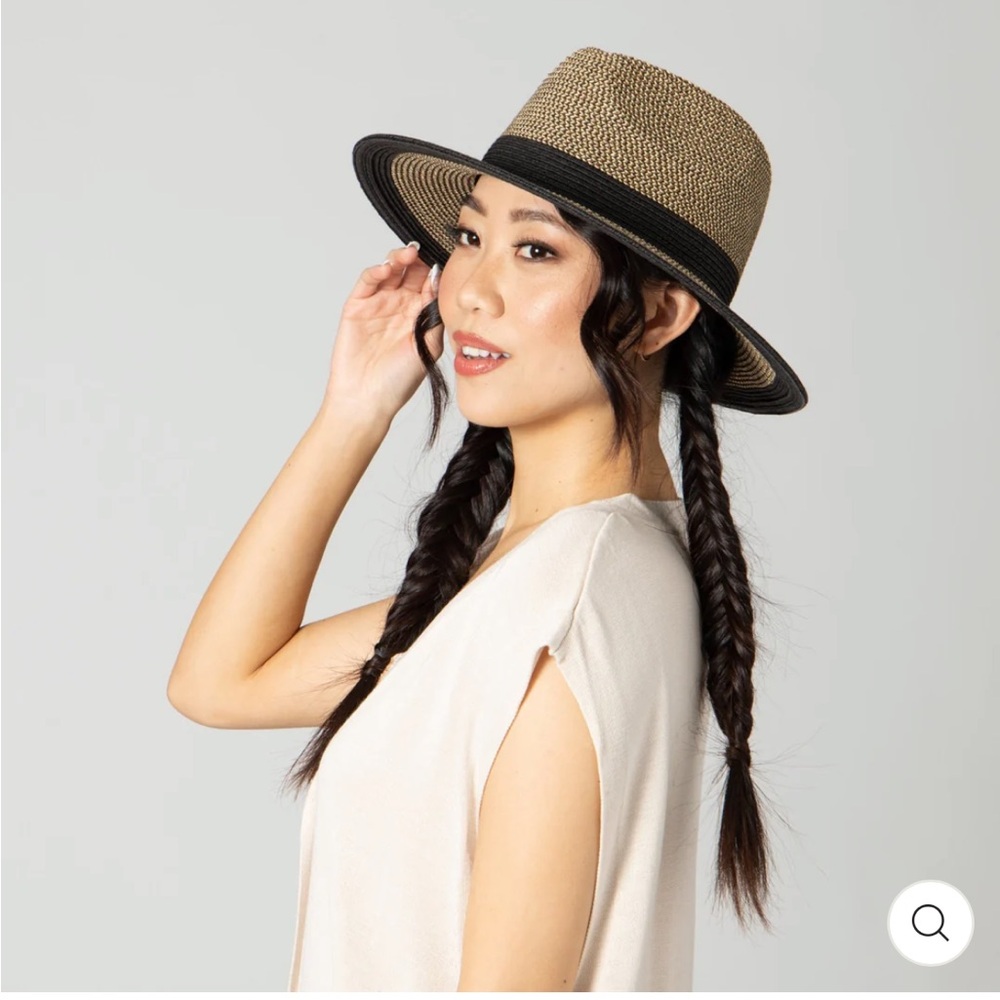 Anthropologie Black and Tan Women's Fedora